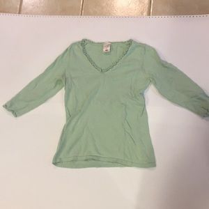 Mint green cotton sweater
